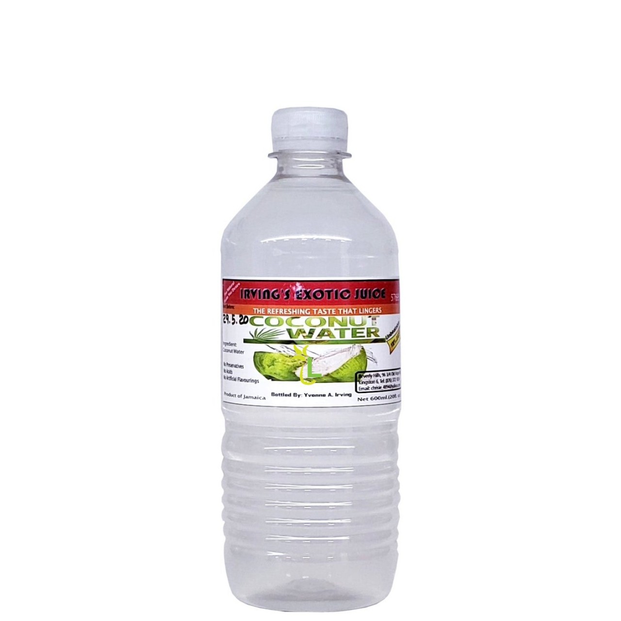 IRVINGS COCONUT WATER 600ml