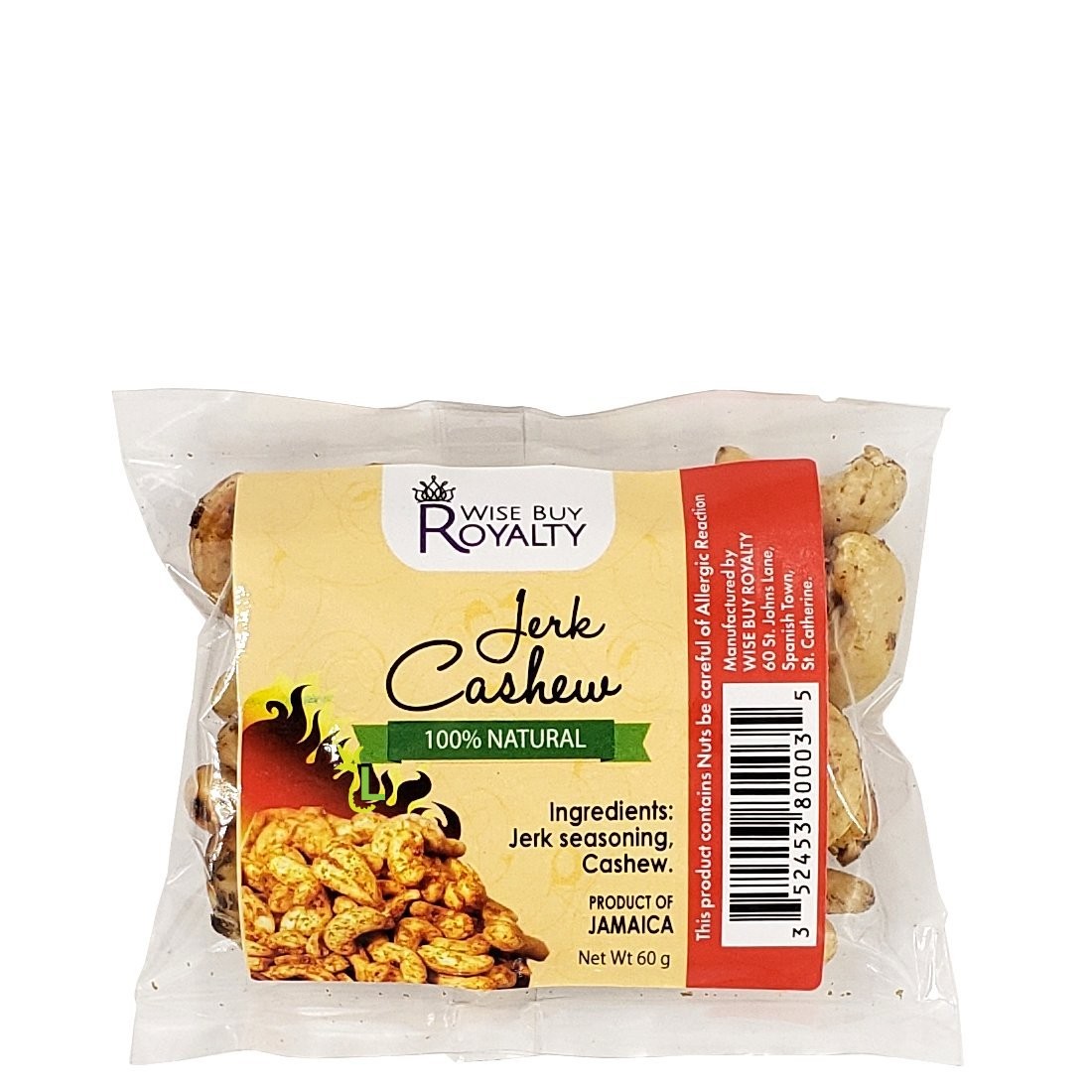 WISE BUY ROYALTY CASHEW JERK 60g
