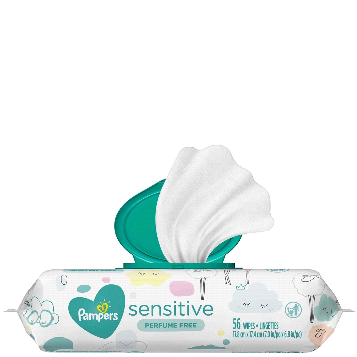PAMPERS WIPES SENSITIVE RF 56s