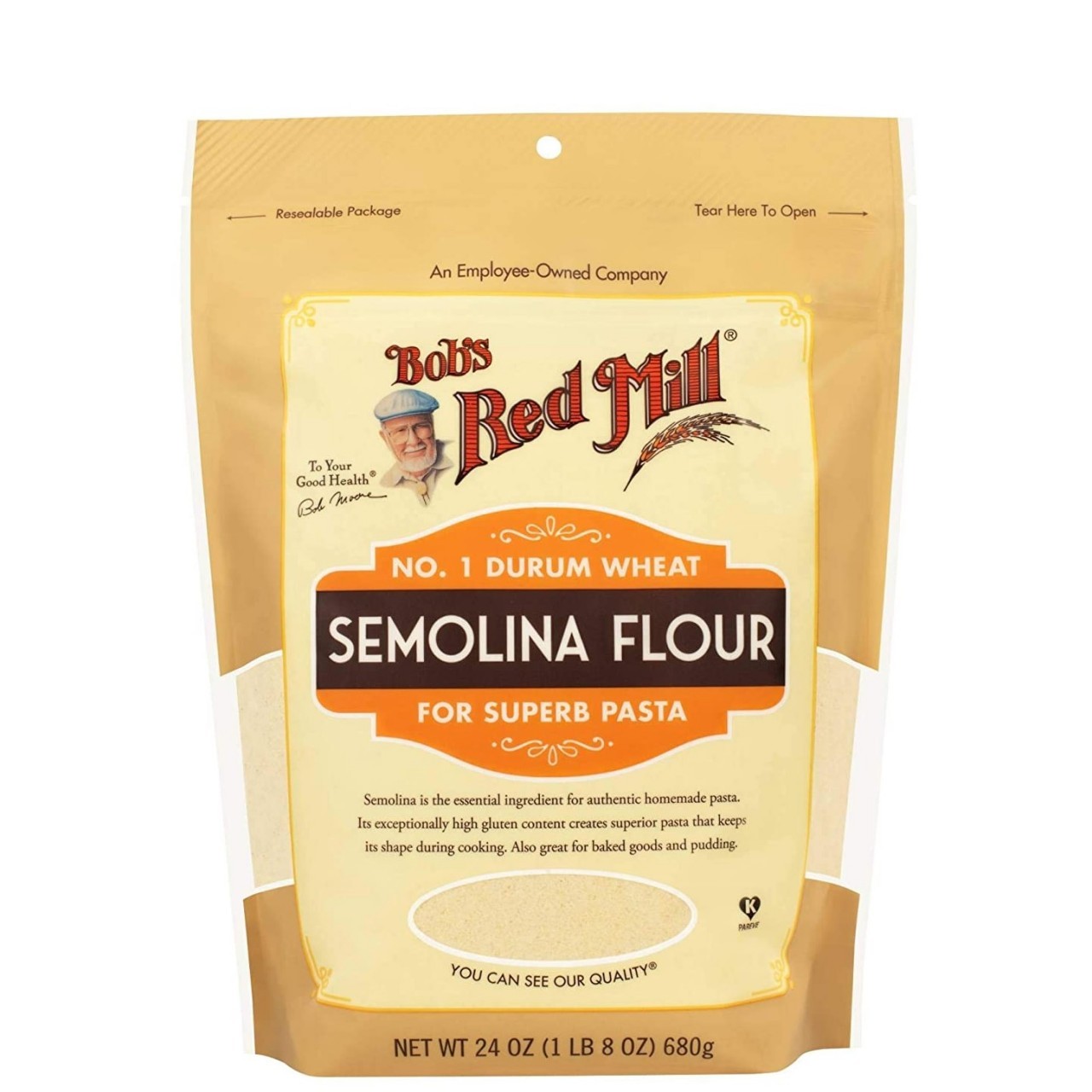 BOBS RED MILL PASTA FLOUR SEMOLINA WHEAT