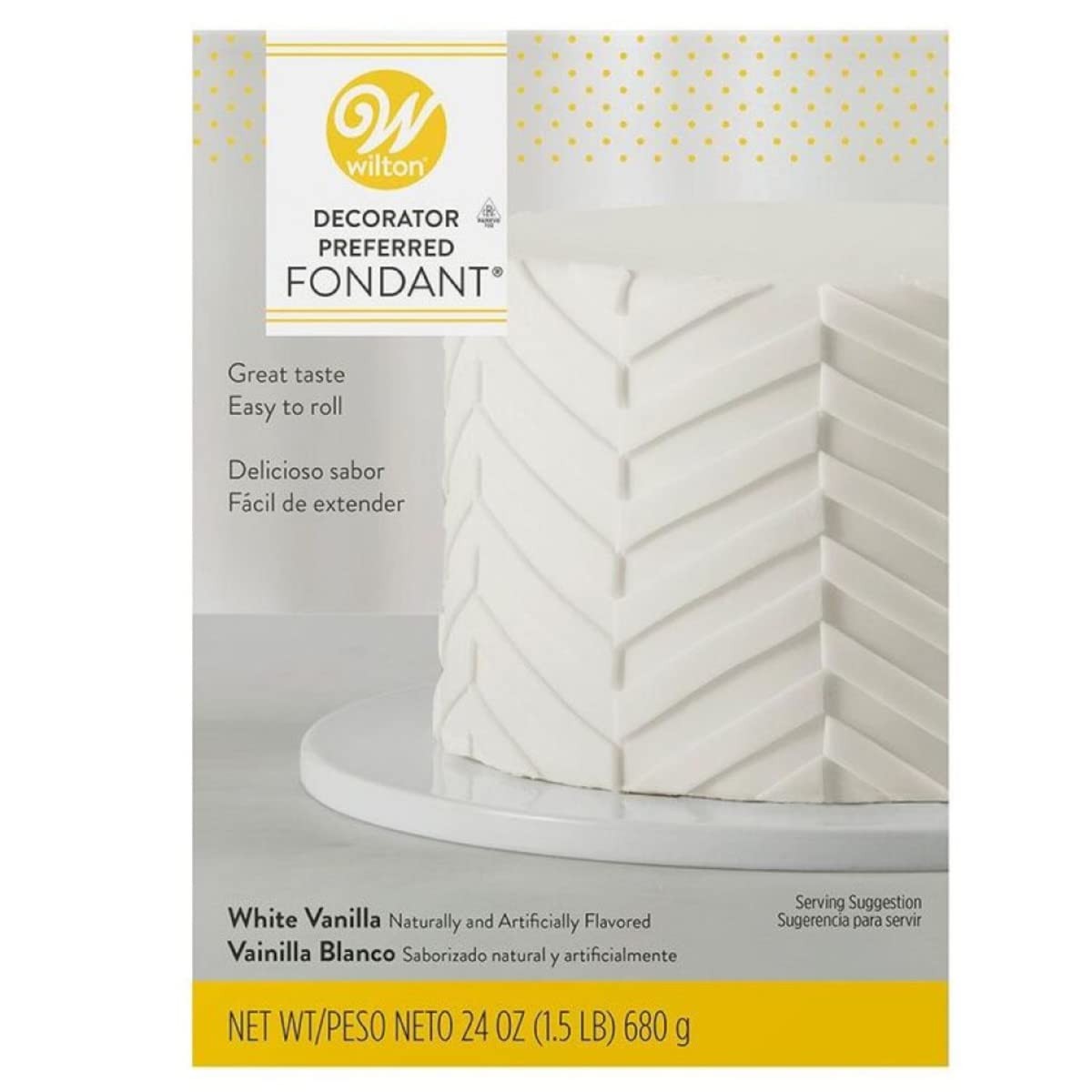 Wilton Decorator Preferred Fondant, White Vanilla, 24oz