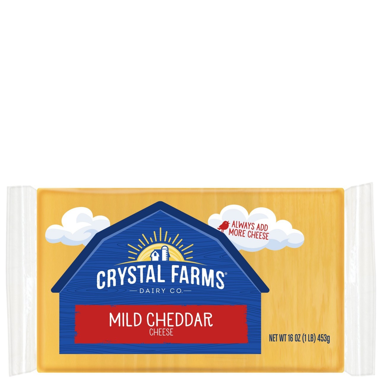 CRYSTAL FARMS CHEDDAR MILD BLK 16oz