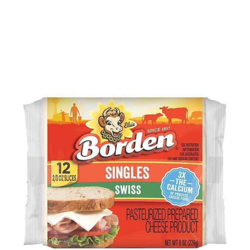 BORDEN SWISS CHEESE 12oz