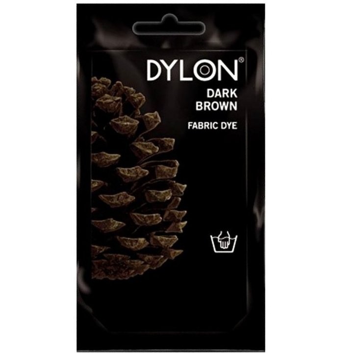 DYLON FABRIC DYE DARK BROWN 50g
