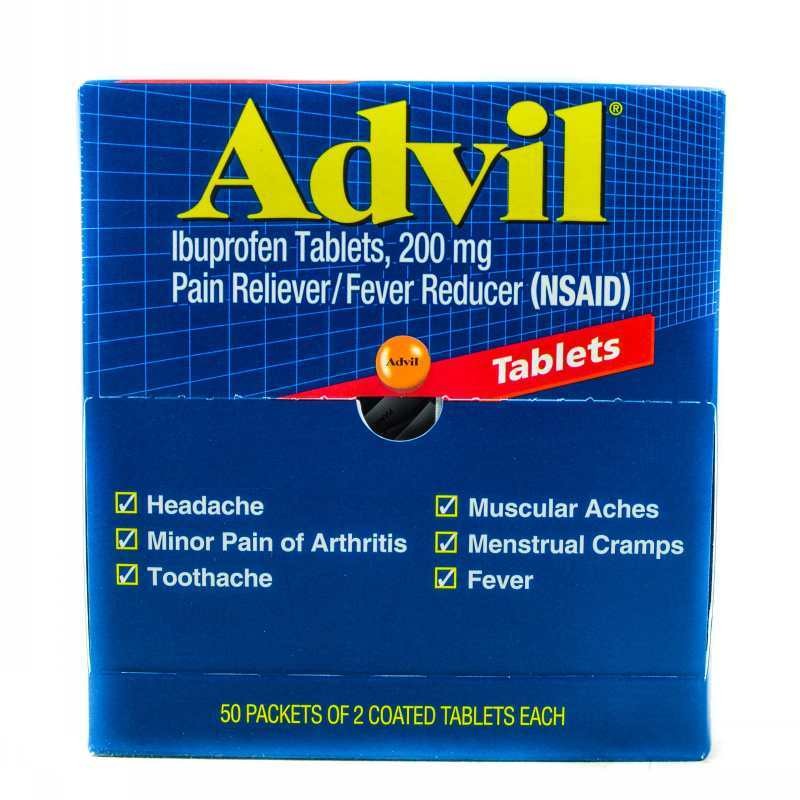 ADVIL IBUPROFEN TABLETS 50X2