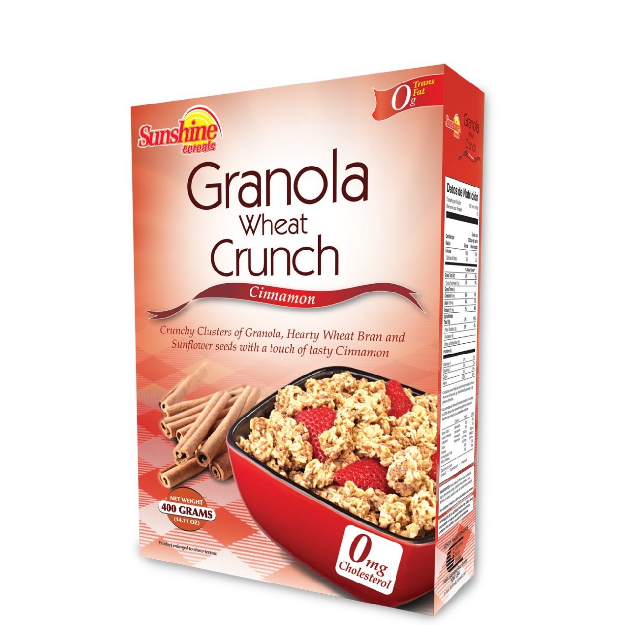 SUNSHINE GRANOLA CRUNCH CINNAMON 400g