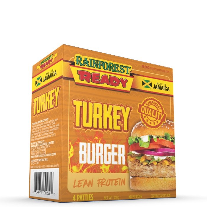 RAINFOREST READY BURGER TURKEY 340g