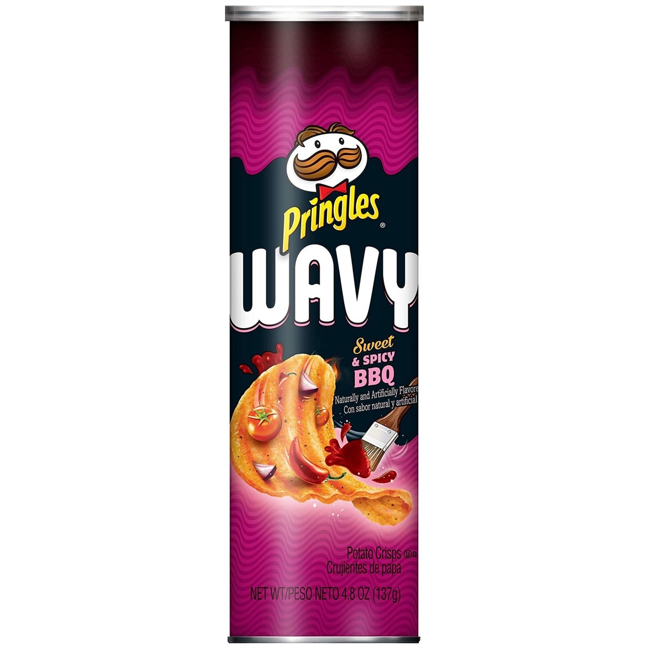 PRINGLES WAVY BBQ 137g