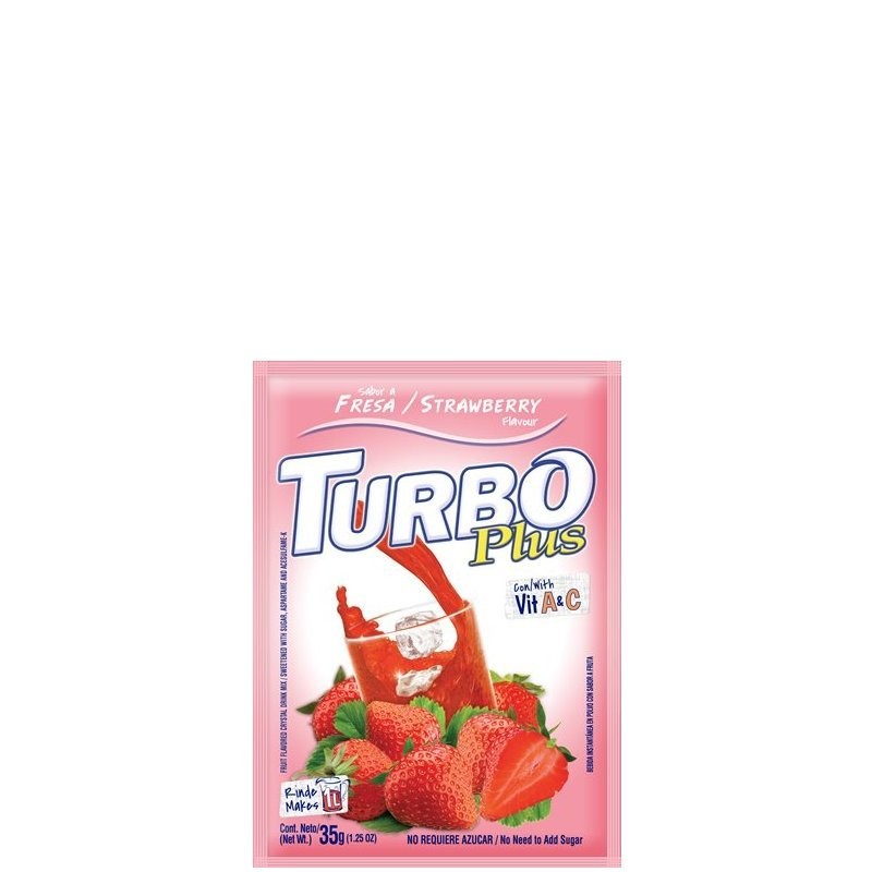 TURBO PLUS MIX STRAWBERRY 35g