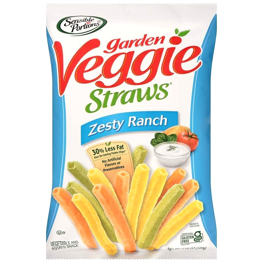 SENSIBLE VEG STRAWS RANCH 4.25oz