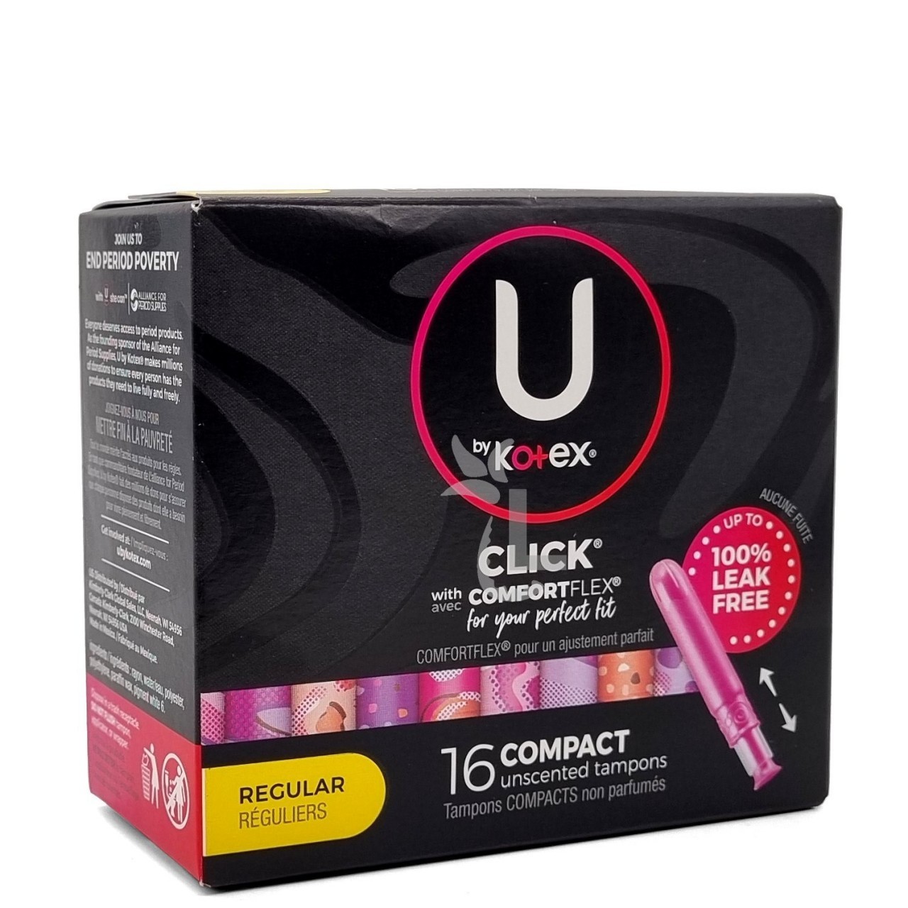 KOTEX U TAMPONS CLICK COMPACT REG 16s