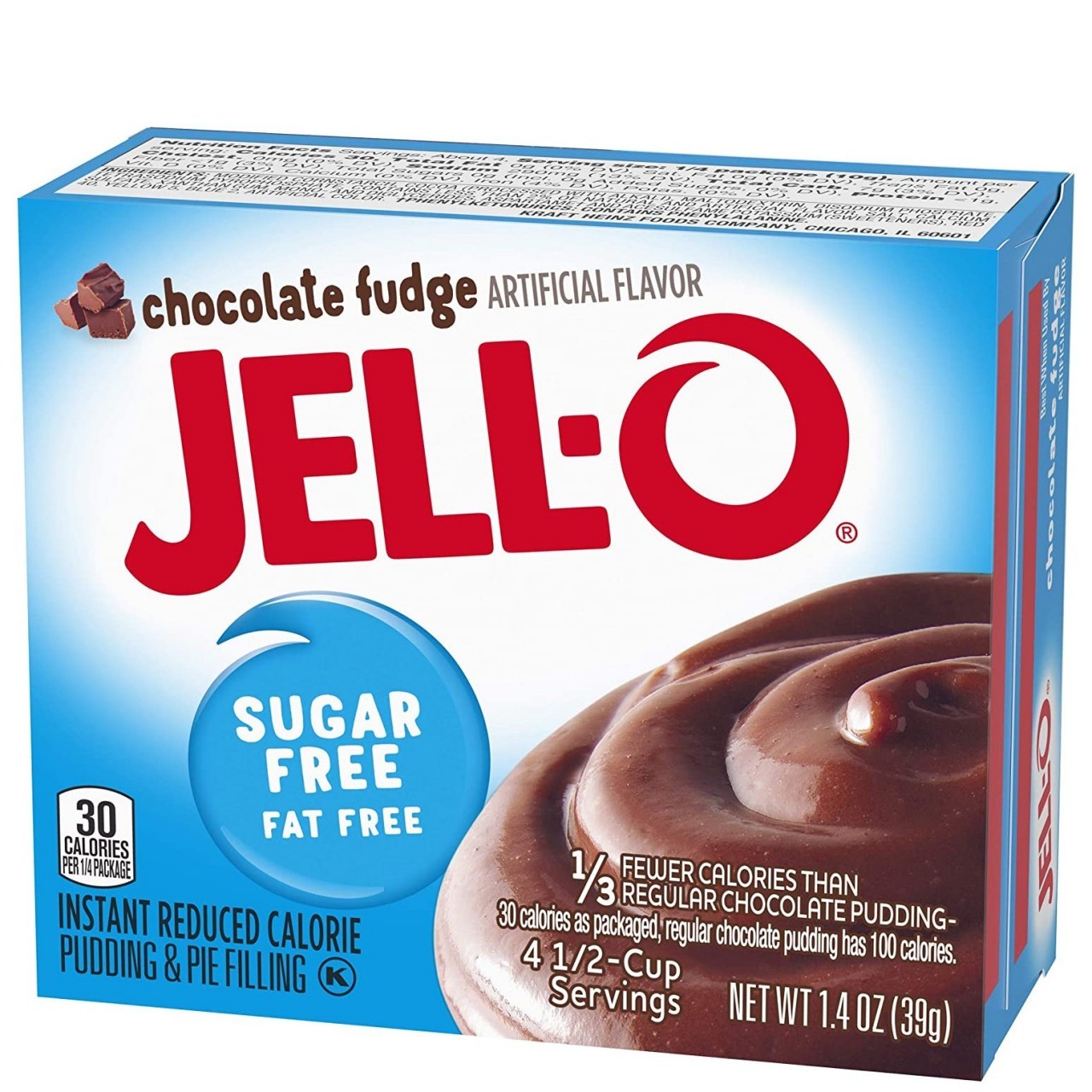 JELLO PUDDING CHOC FUDG SUGAR FREE 1.4oz
