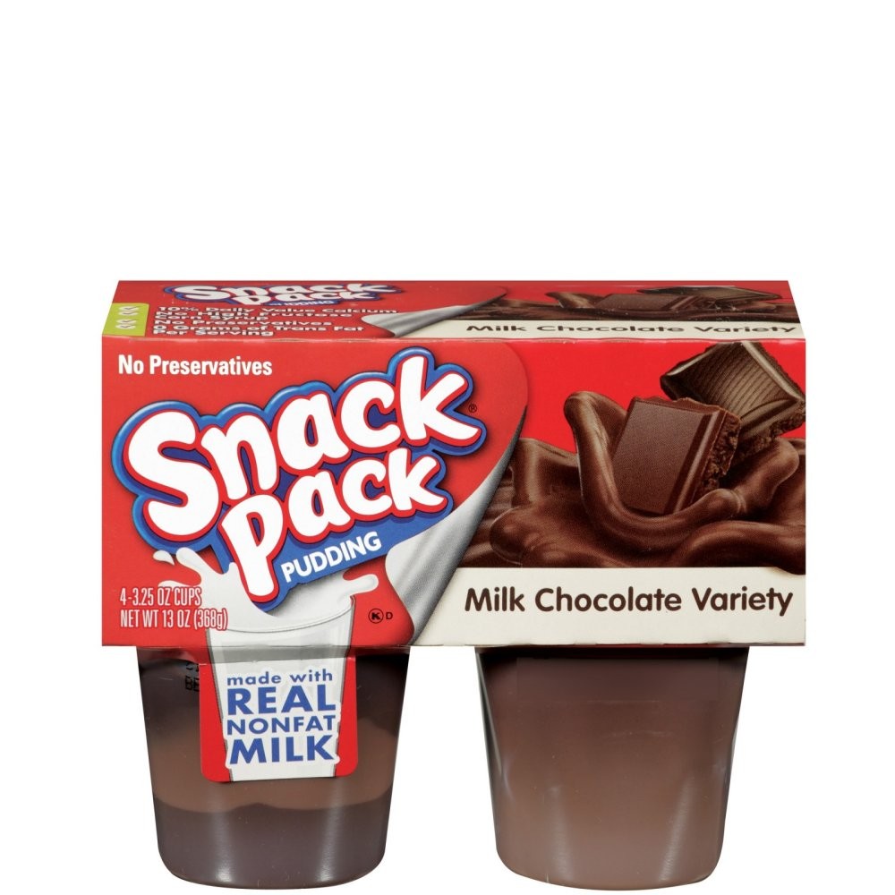 SNACK PACK PUDDING CHOC VARIETY 368g