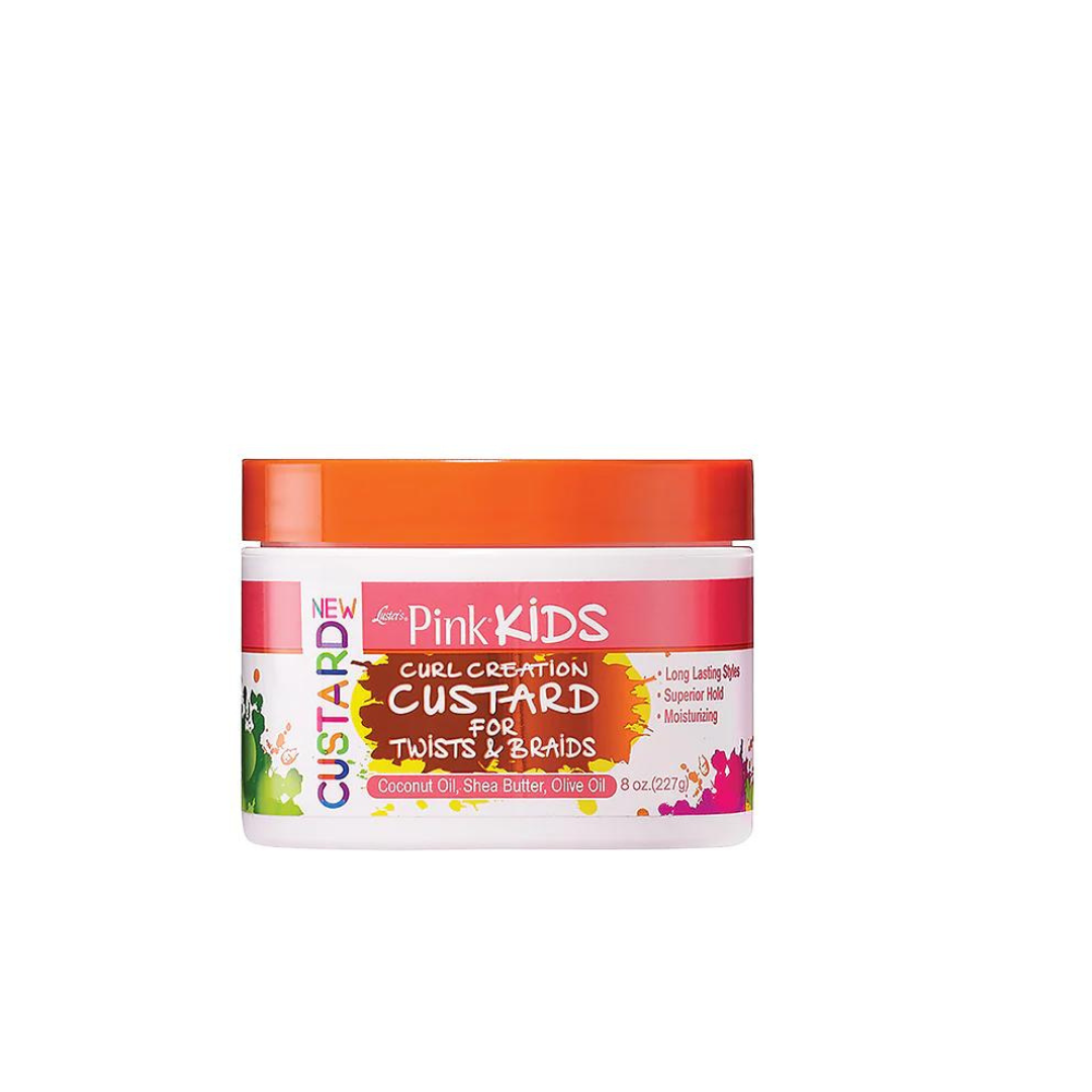 Luster Pink Kids Curl Creation Custard for Twist & Braids 8OZ