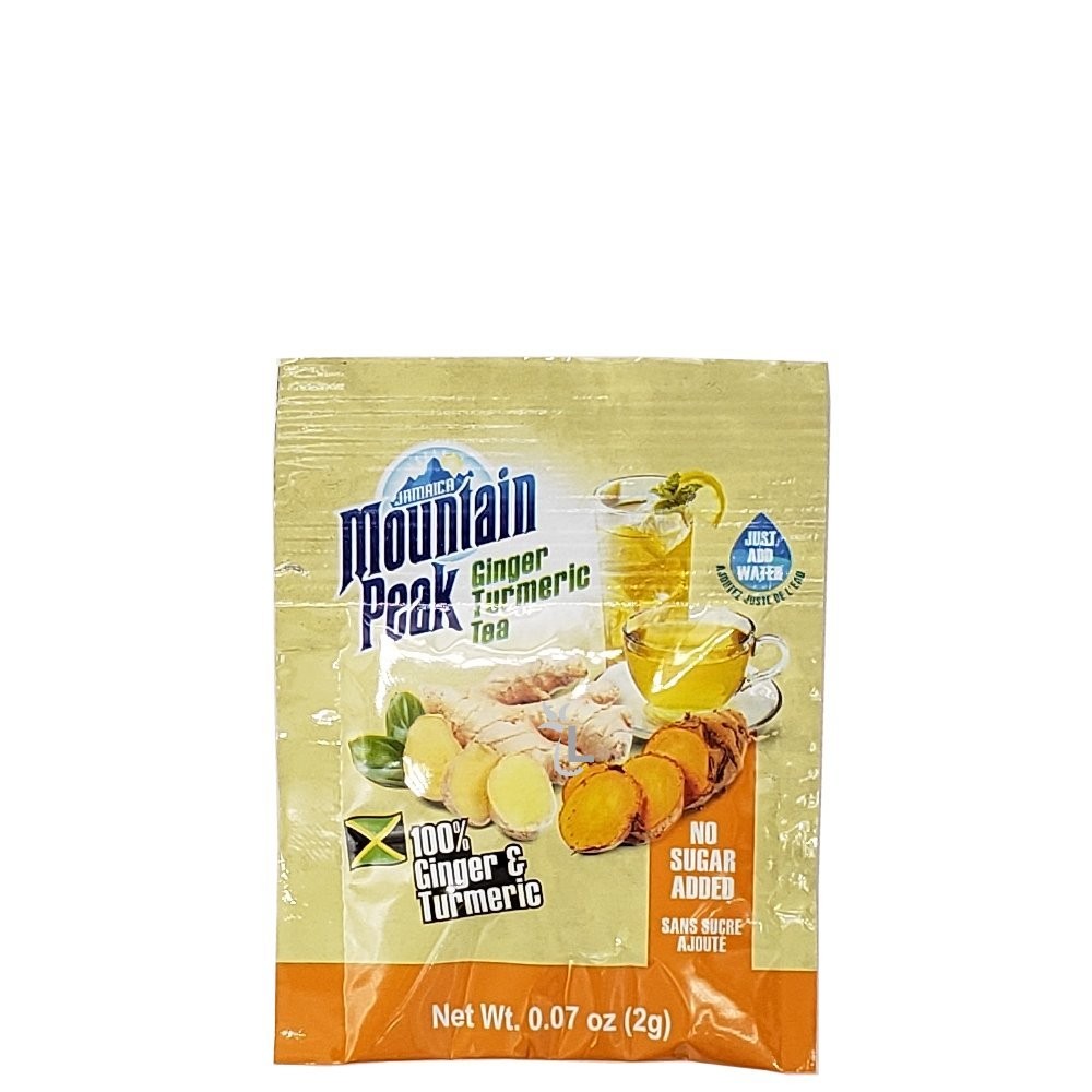 MT PEAK TEA GINGER TURMERIC NS 2g