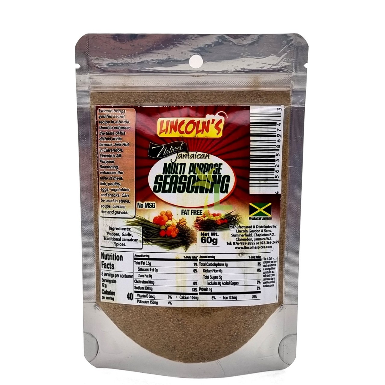 LINCOLNS SEASONING MULTI PURPOSE 60g
