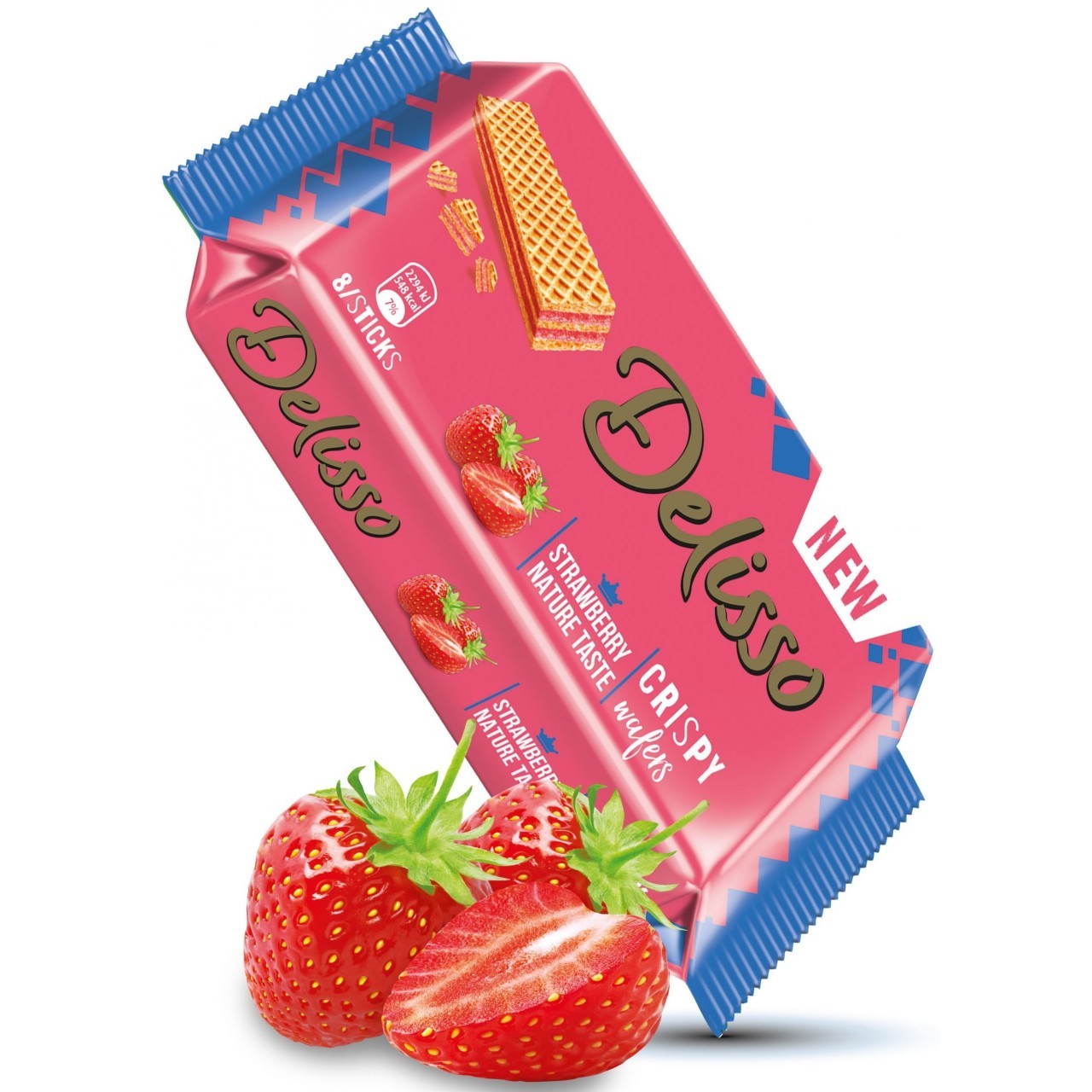 TOREN DELISSO WAFERS STRAWBERRY 8s