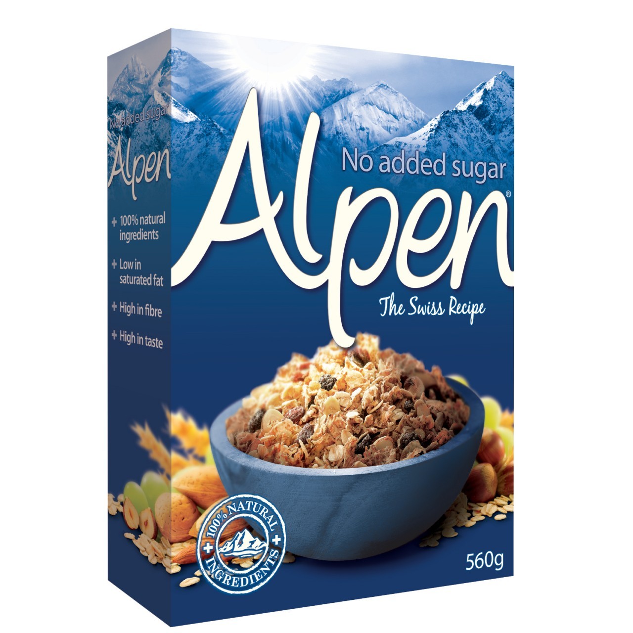 ALPEN CEREAL NO SUGAR 560g