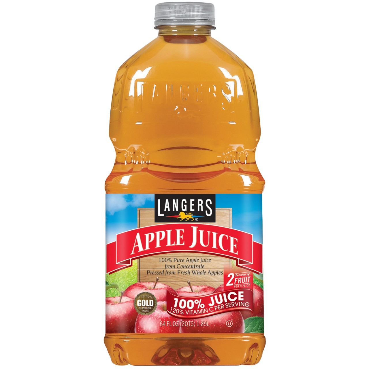 LANGERS APPLE 100% 64oz