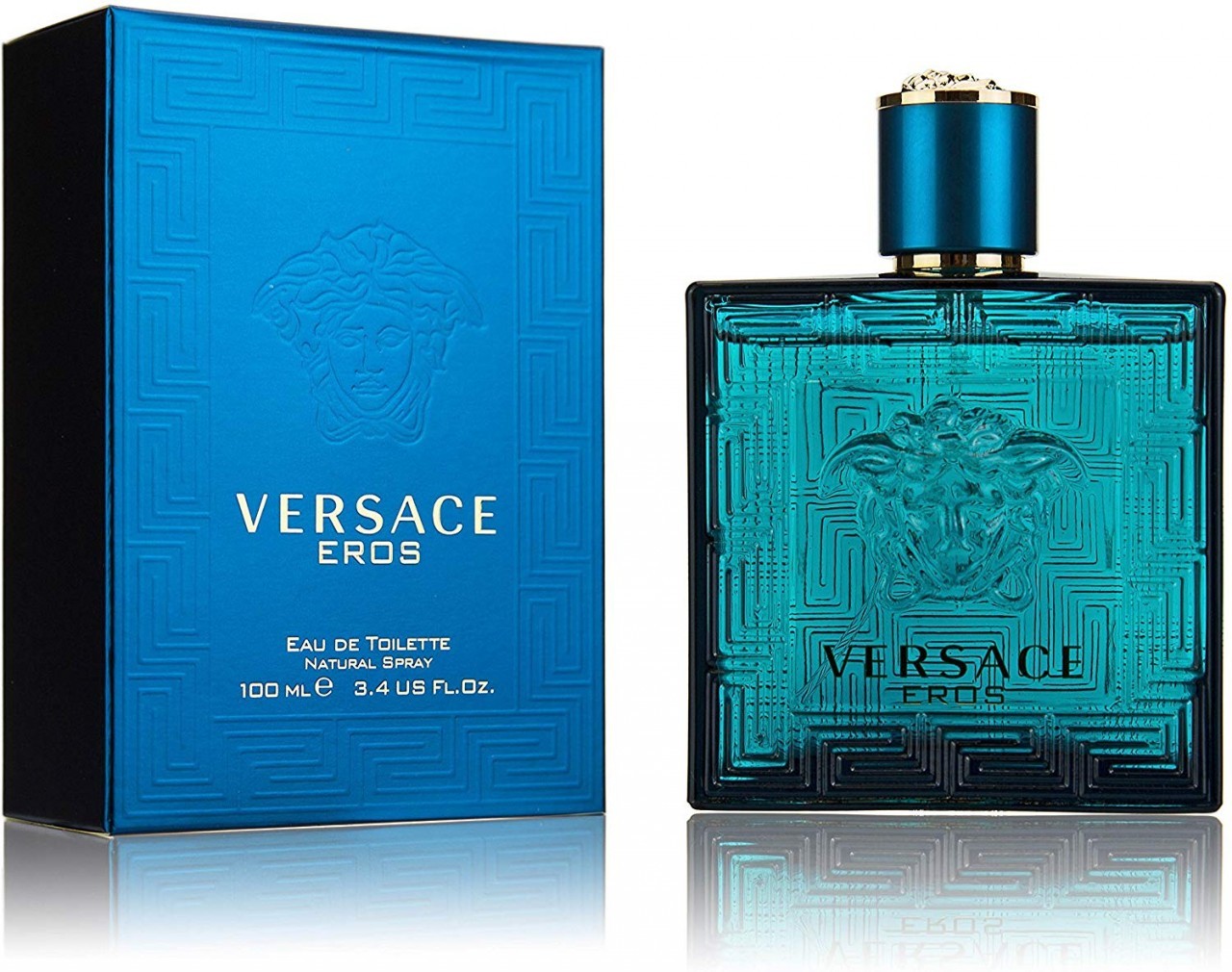 Versace Eros Eau De Toilette Spray for Men 100Ml/3.4Oz