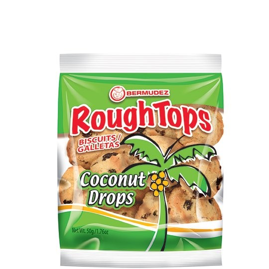 BERMUDEZ ROUGH TOPS COCONUT DROPS 50g