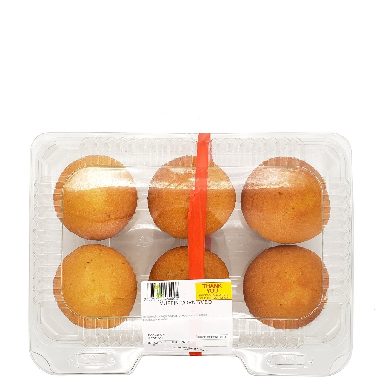 MUFFINS CORN MED 6ct