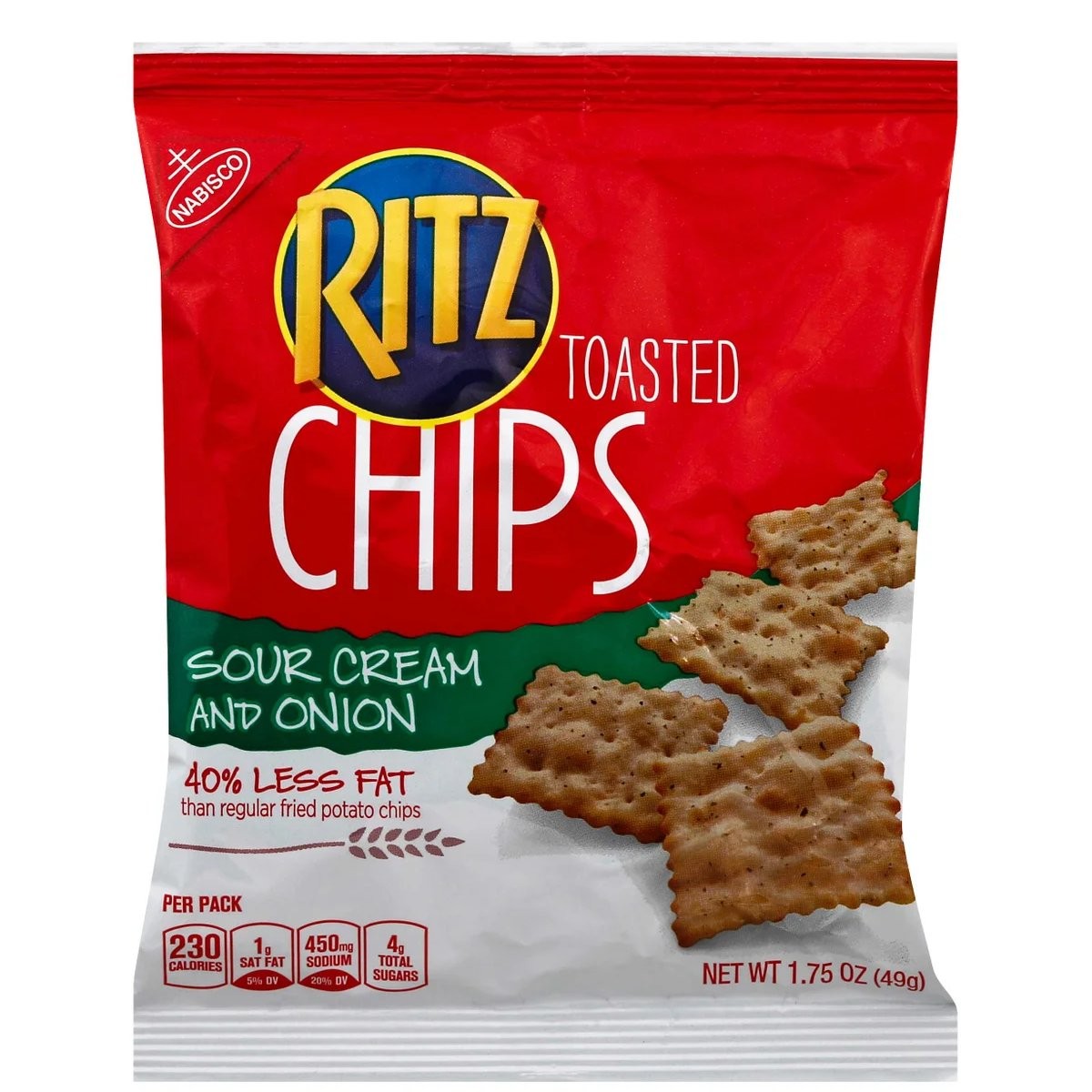 NABISCO RITZ CHIPS SOUR CRM ONION 49g