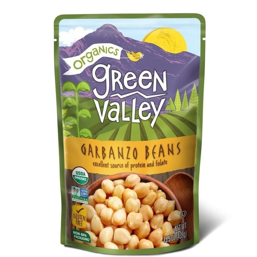 GREEN VALLEY BEANS GARBANZO 15.5oz