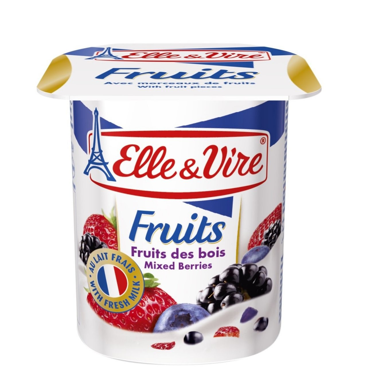 ELLE & VIRE FRUITS MIX BERRY 125g