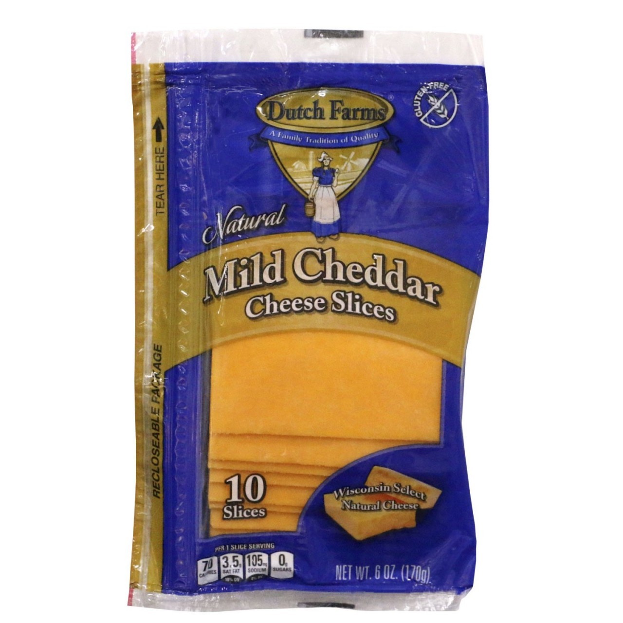 DUTCH FARMS CHEDDAR SLICES 6oz