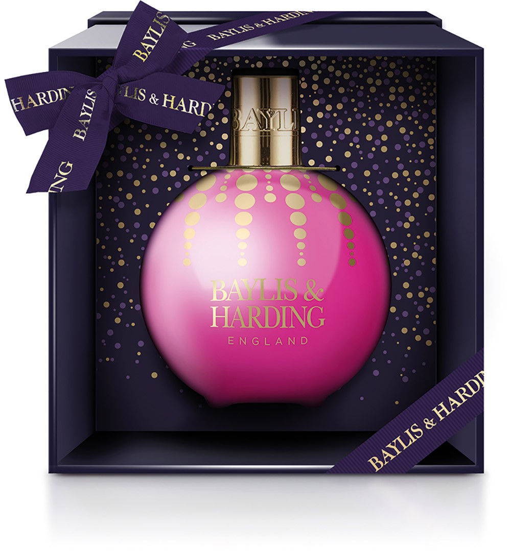 Baylis & Harding Mulberry Fizz Bauble, Containing 250ml Luxury Shower & Bath Bubbles