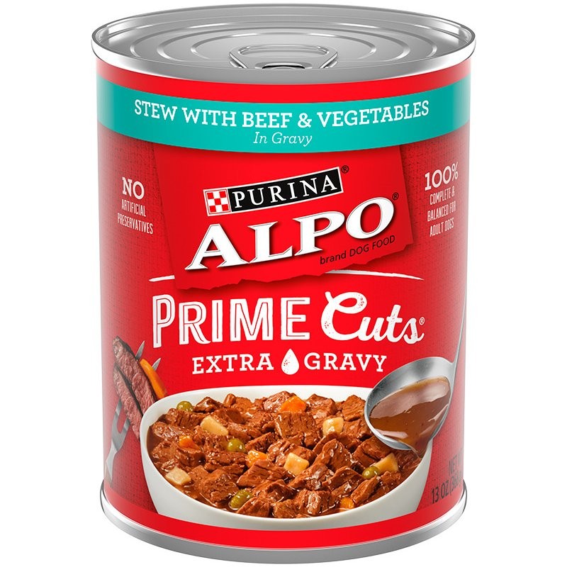 ALPO PRIME CUTS STEW BEEF VEGETABLE 374g