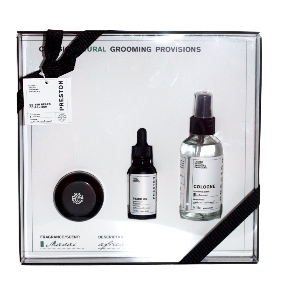 Preston Masai Better Beard Collection, Masai Fragrance: African Cedarwood