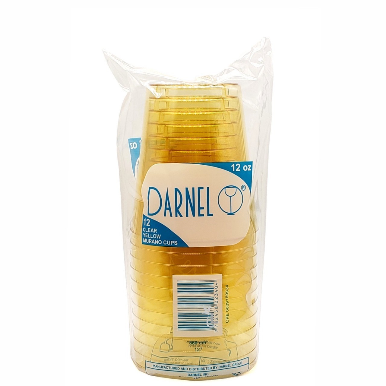 DARNEL MURANO CUPS YELLOW 12x12oz