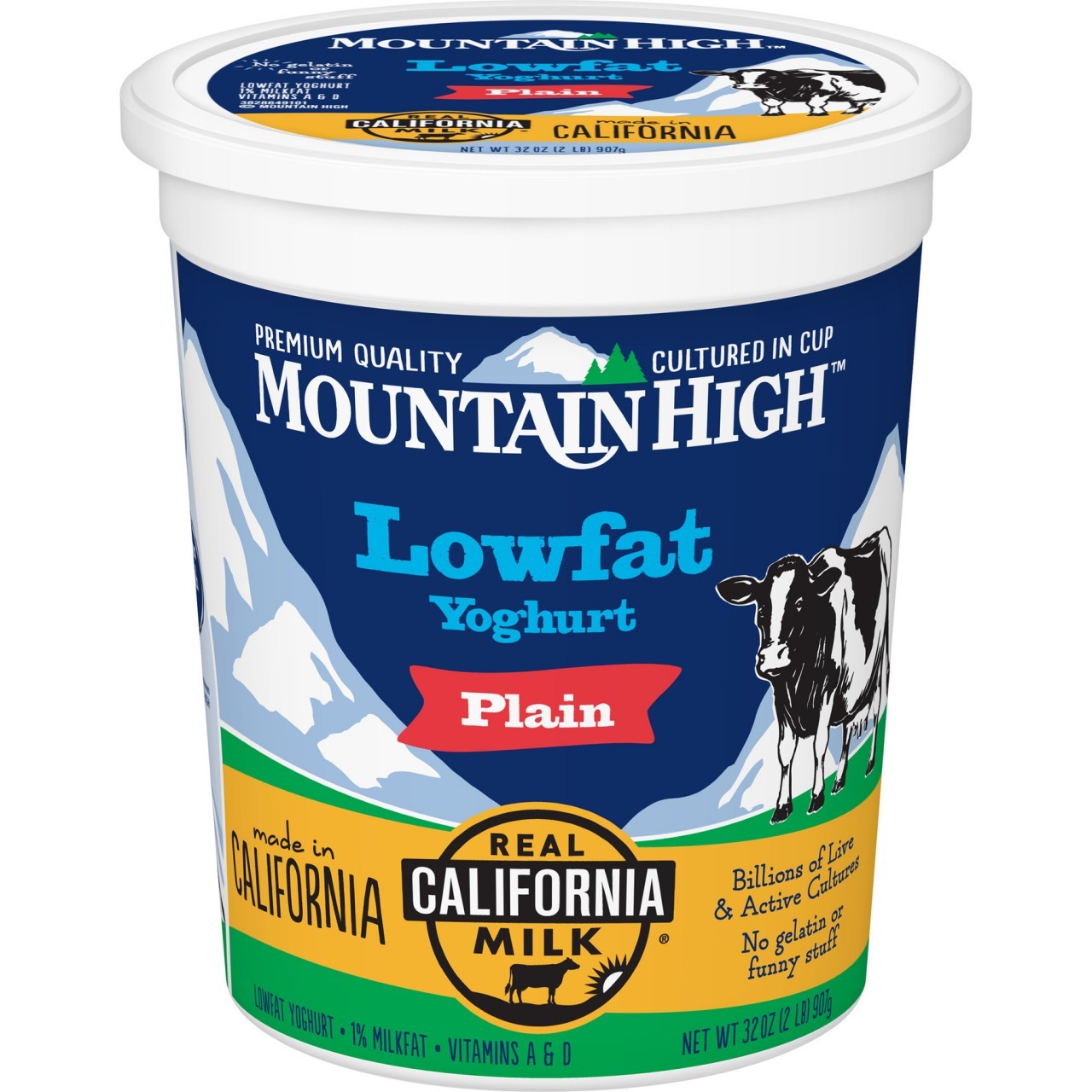 MT HIGH YOGURT PLAIN LF 32oz