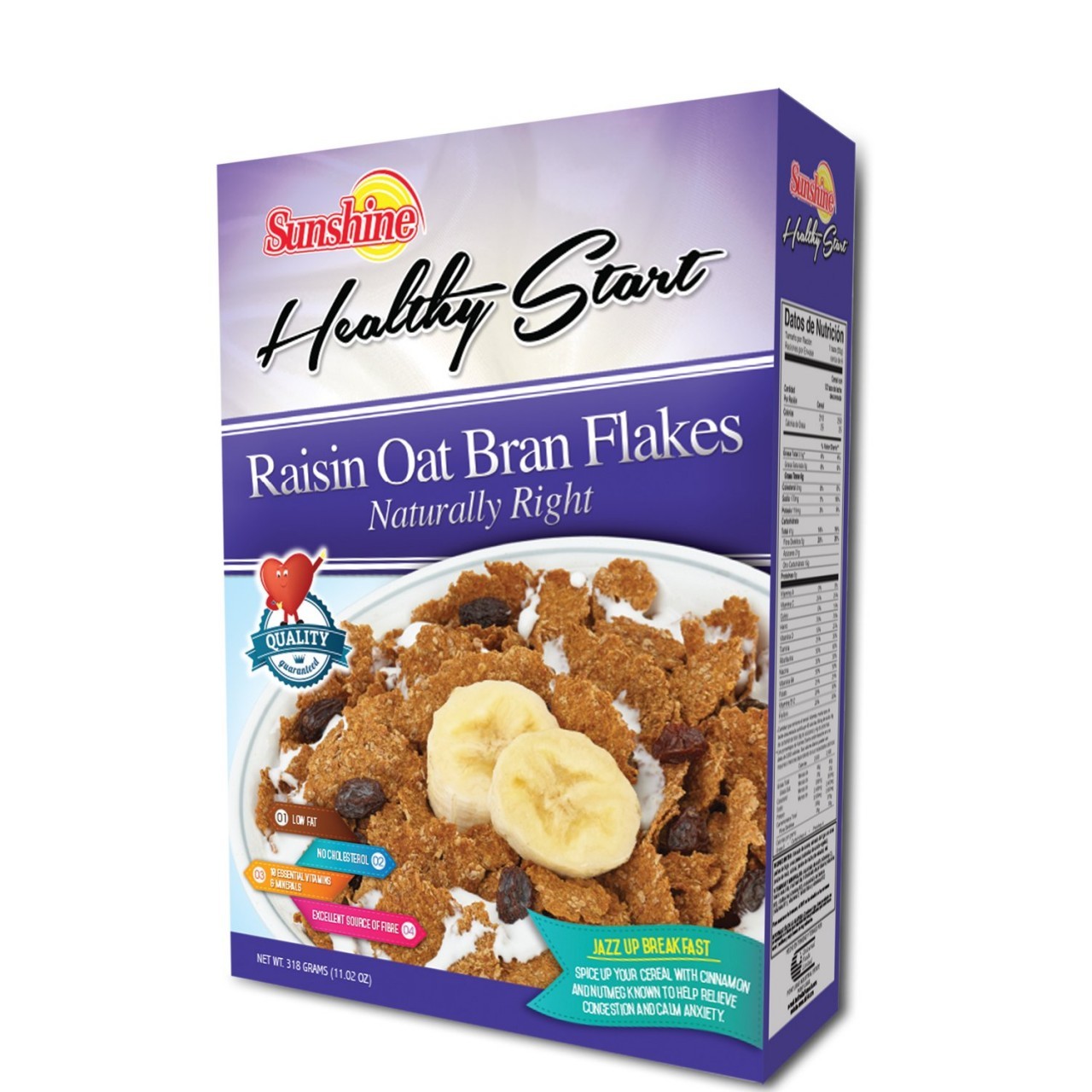 SUNSHINE OAT BRAN RAISIN 318g
