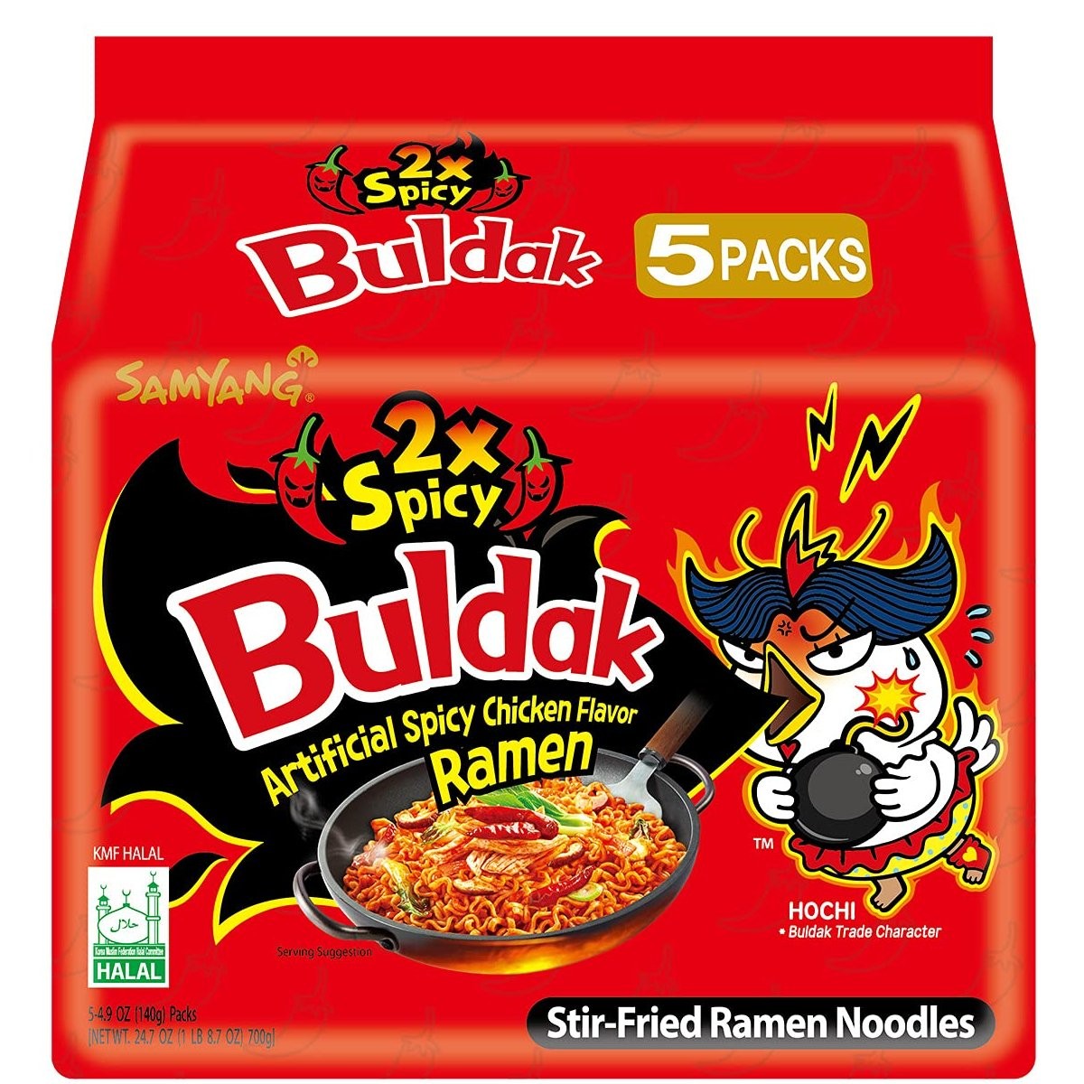 SAMYANG RAMEN HOT CHICK 2X SPICY 5x140g
