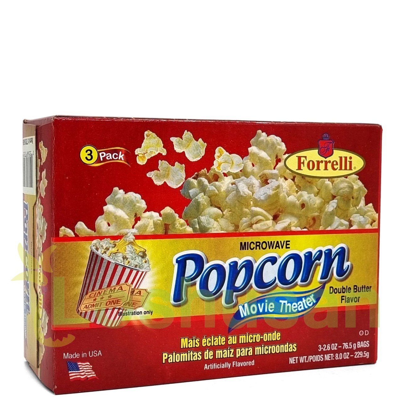 FORRELLI POPCORN MOVIE THEATER 3x2.6oz