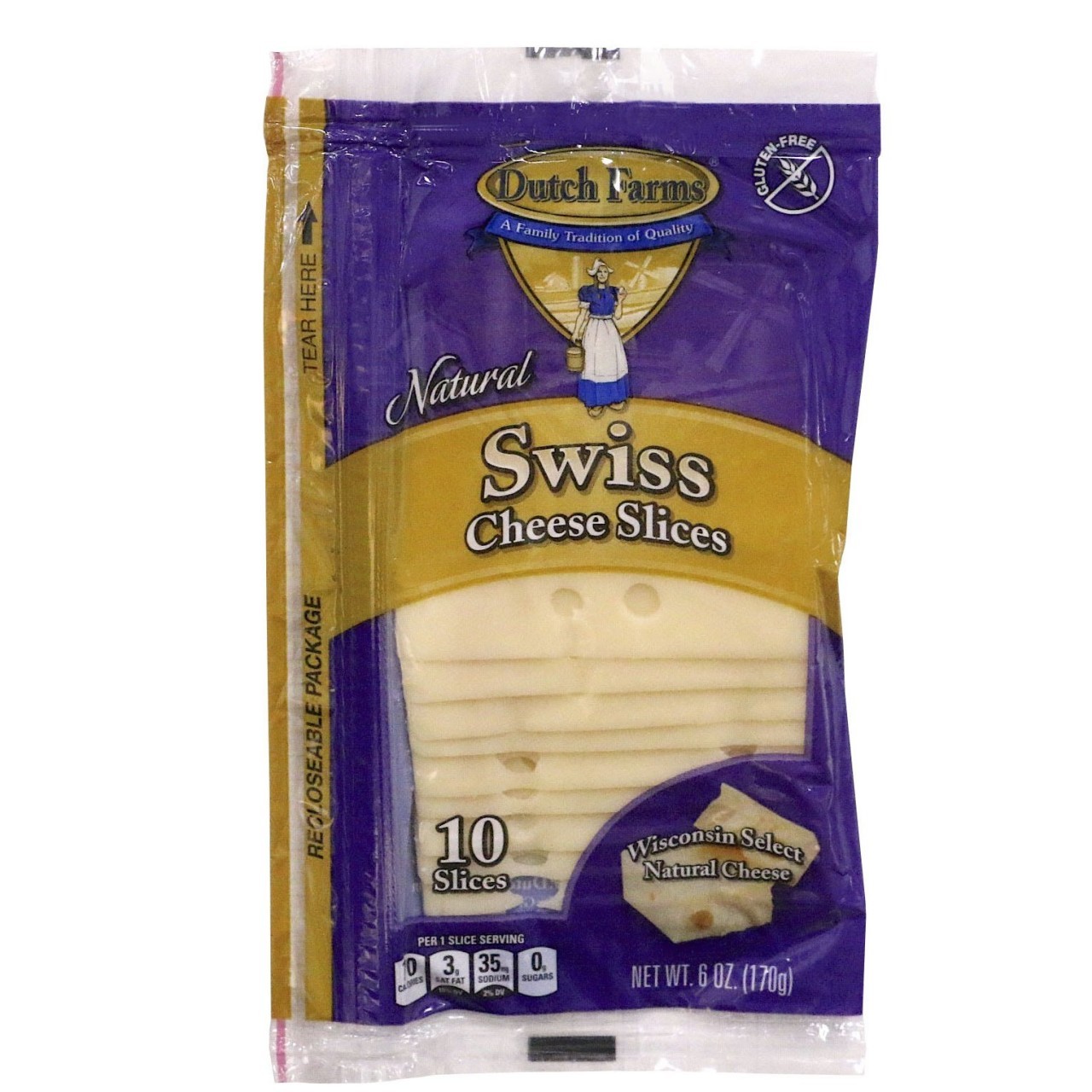 DUTCH FARMS SWISS SLICES 6oz