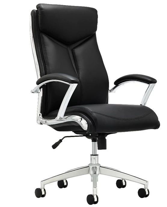 Realspace® Verismo Modern Comfort Executive Bonded Leather High-Back Chair