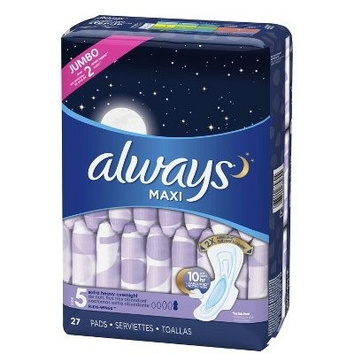 ALWAYS MAXI OVERNIGHT X HEAVY WINGS 27s