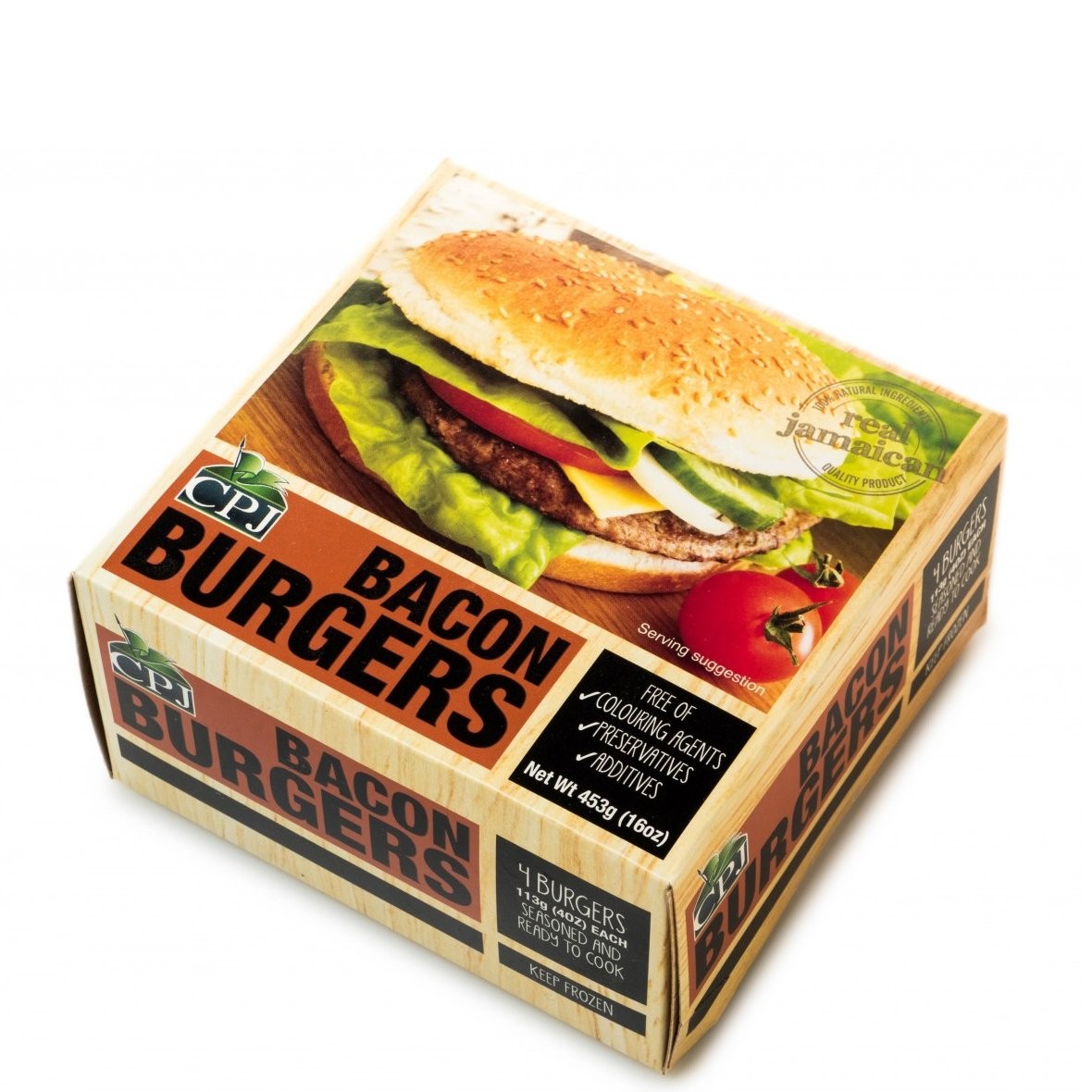 CPJ BURGERS BACON 453g