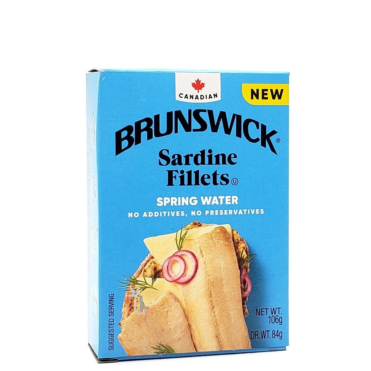 BRUNSWICK SARDINE FILLET SPR WATER 106g