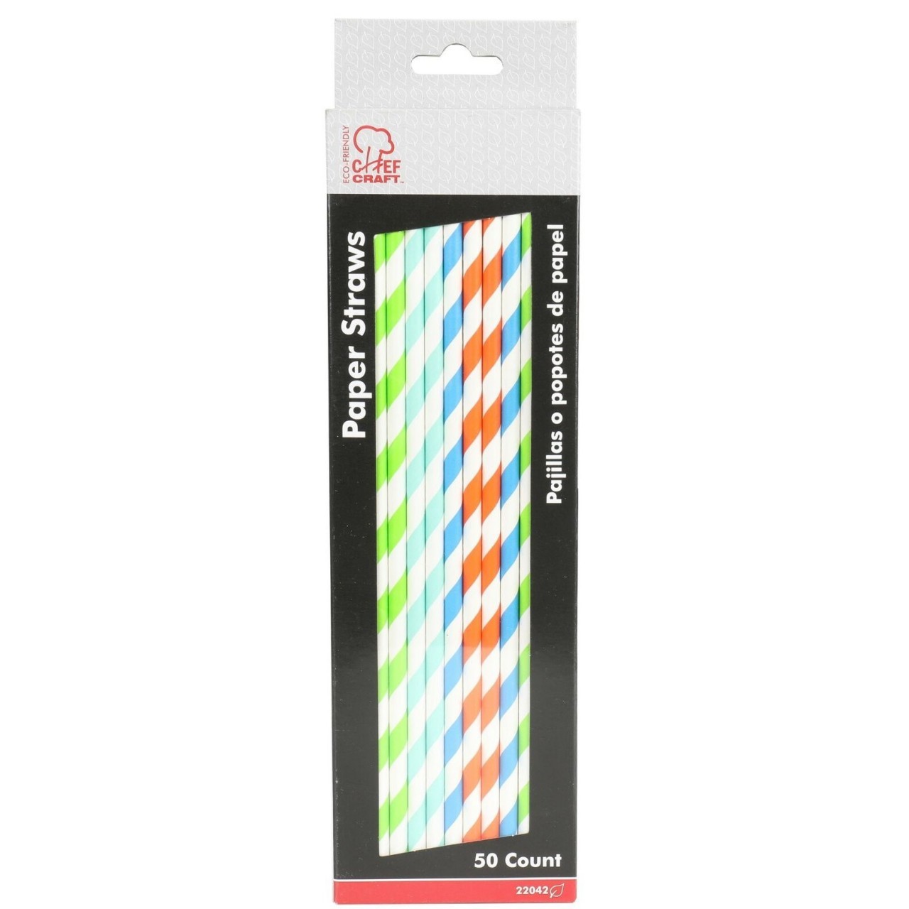 CHEF CRAFT STRAWS PAPER REGULAR 50ct
