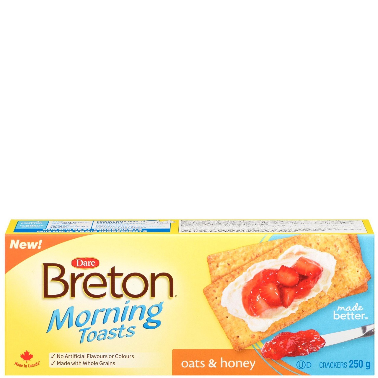 DARE BRETON MORNING TOAST OAT HONEY 225g