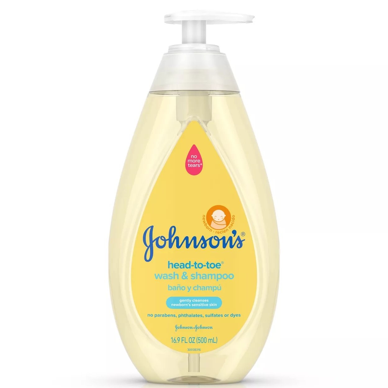 JOHNSONS BABY WASH HEAD-TO-TOE 16.9oz