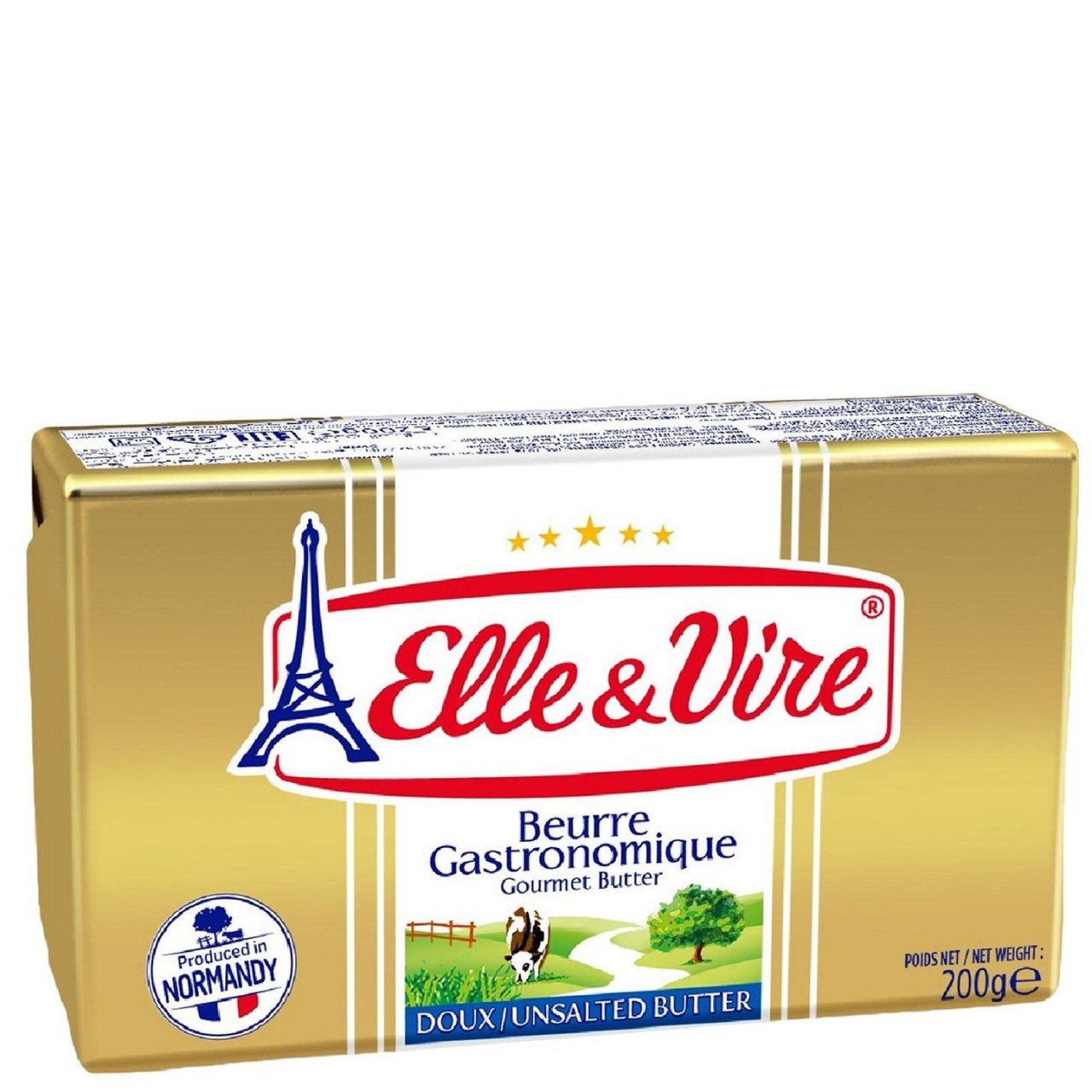 ELLE & VIRE BUTTER UNSALTED 200g
