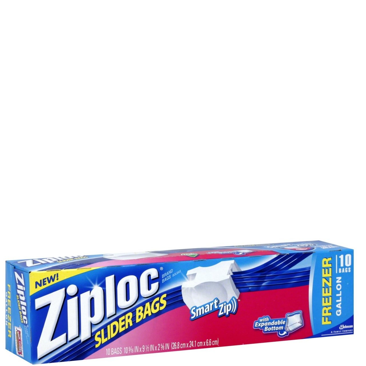 ZIPLOC EZ ZIP FREEZER GAL 10s