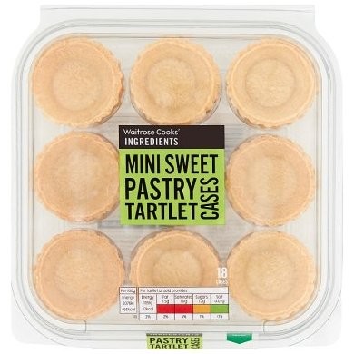 WAITROSE PASTRY CASES TARTLET 18s
