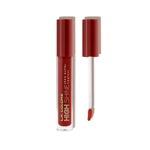 L.A. Colors High Shine Shea Butter Lip Gloss, Scarlett CLG942, 0.14oz